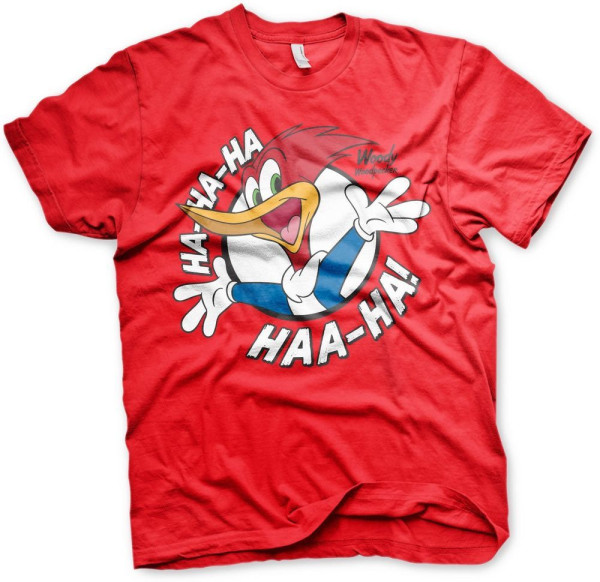 Woody Woodpecker HaHaHa T-Shirt Red