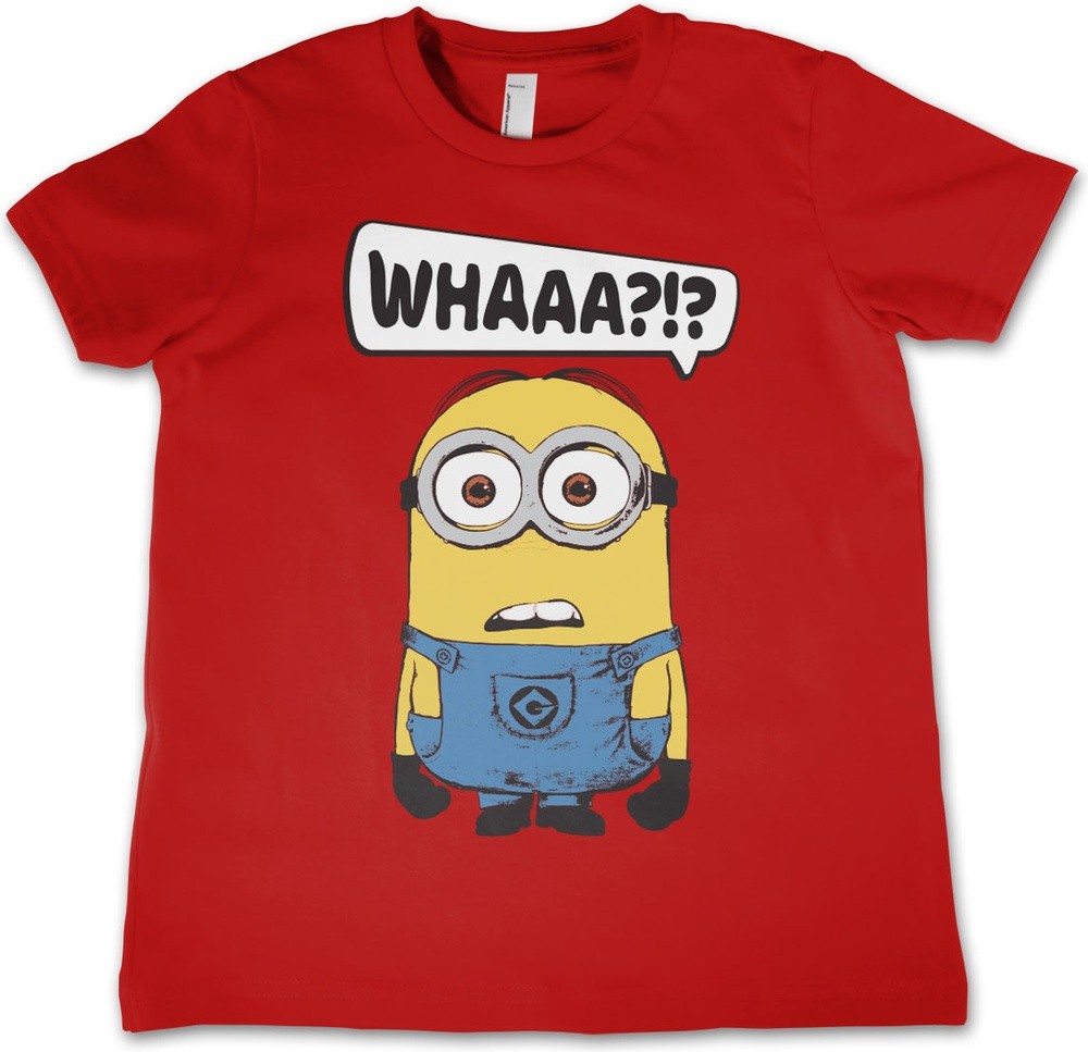 Minions Whaaa?!? Kids T-Shirt Kinder Rot - Herren / Unisex