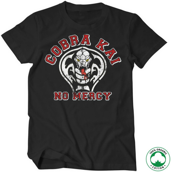 Cobra Kai No Mercy Organic T-Shirt Black
