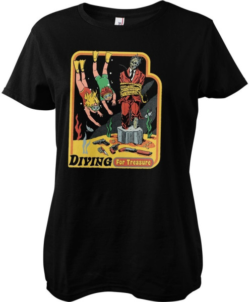Steven Rhodes Damen Diving For Treasure Girly Tee