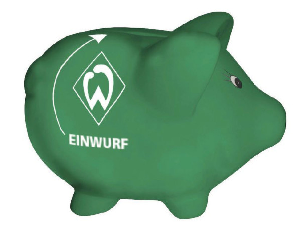 SV Werder Bremen Sparschwein Einwurf Fussball