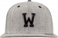 MSTRDS Cap W Letter Snapback Heather Grey