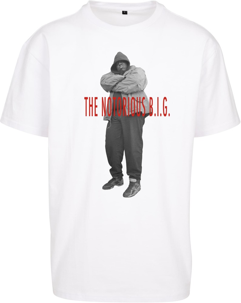 MT Upscale T-Shirt Biggie Smalls Concrete Oversize Tee Weiß - Herren / Unisex