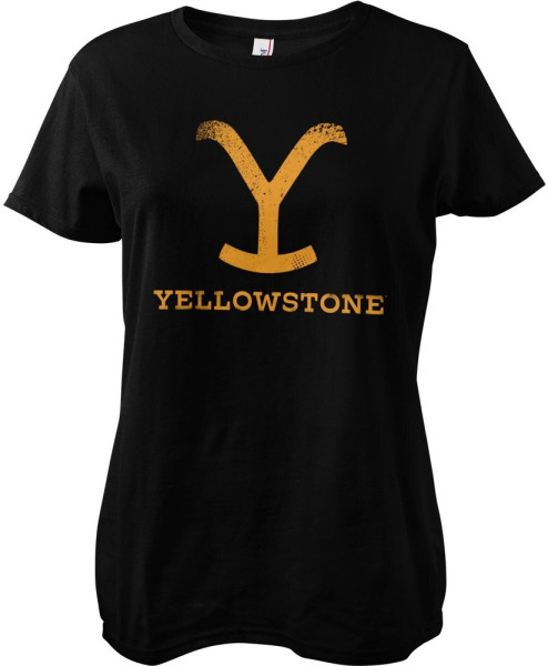 Yellowstone Girly Tee Damen T-Shirt Black