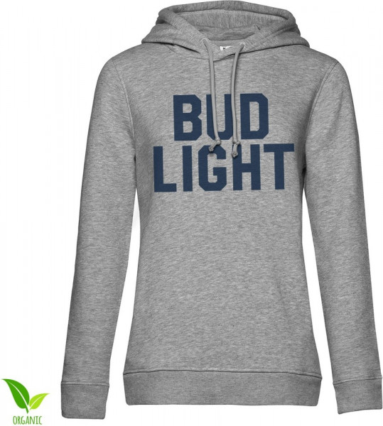 Budweiser Bud Light Varsity Girls Hoodie Damen Heather-Grey