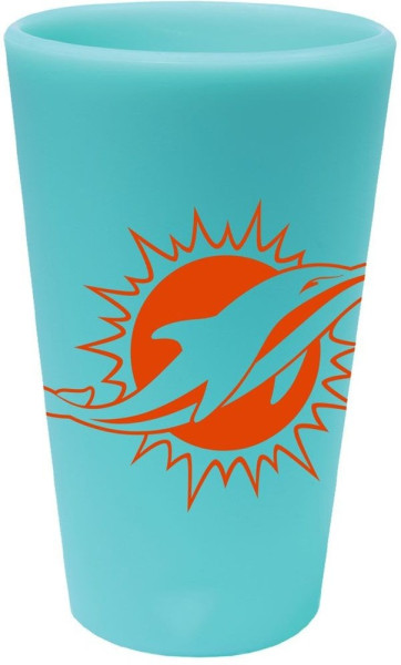 Miami Dolphins Silicone Pint Glass