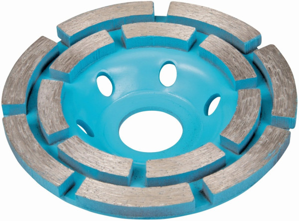 Silverline Schleif- und Trennscheiben Diamant-Schleifscheibe 100 x 22,23 mm, doppelreihig