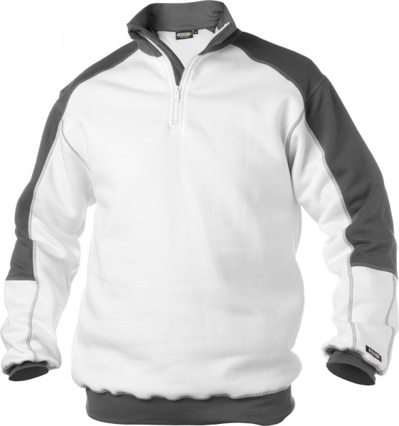 Dassy Zweifarbiges Sweatshirt Basiel COPES80 Weiß/Zementgrau