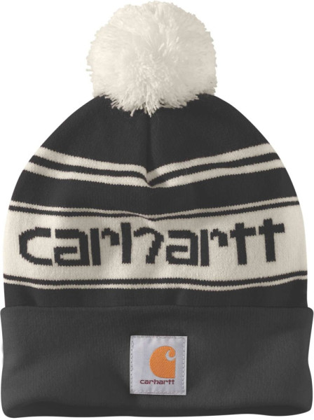 Carhartt Mütze Knit Cuffed Logo Beanie Black