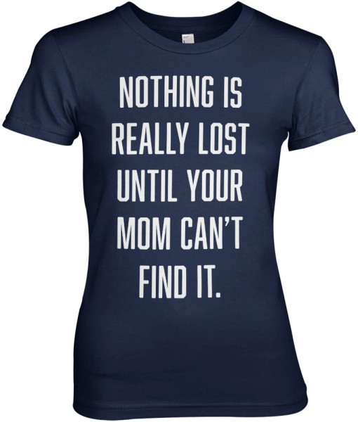 Hybris Nothing Is Lost Girly Tee Damen T-Shirt Navy