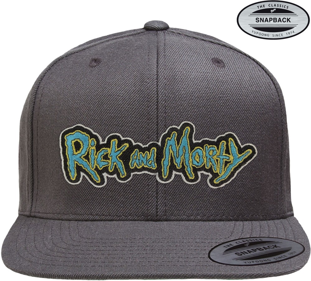 Rick And Morty Premium Snapback Cap Dark-Grau - Herren / Unisex