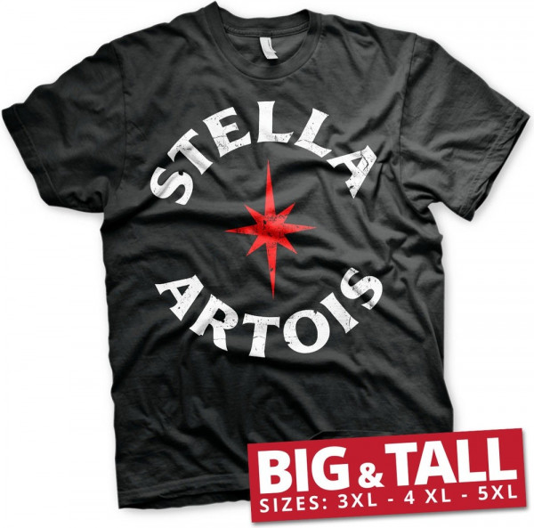 Stella Artois Wordmark Big & Tall T-Shirt Black