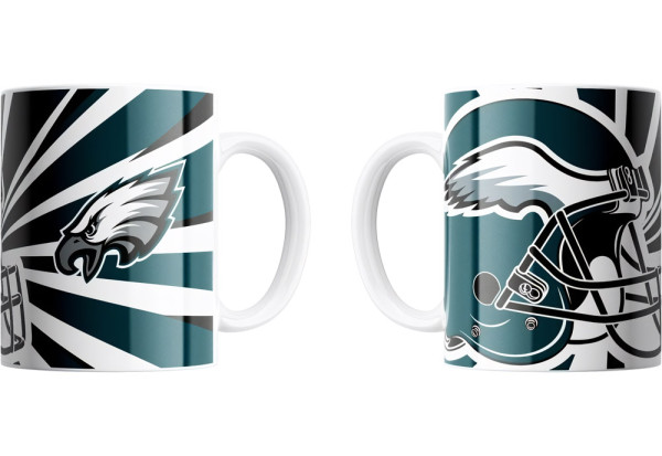 Philadelphia Eagles Jumbo-Tasse „Helmet“ 450ml American Football NFL Grün-450ml