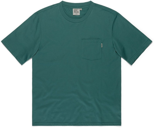 Vintage Industries T-Shirt Gray Pocket T-Shirt Ocean Blue