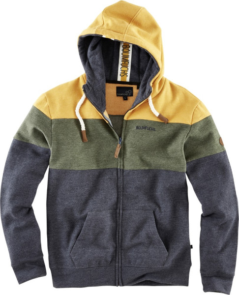 Baumfuchs Sweatjacke Dunkelblau/Curry