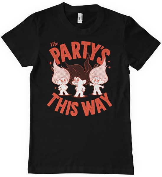 Good Luck Trolls T-Shirt The Party'S This Way T-Shirt UV-1-GLT002-H66-13