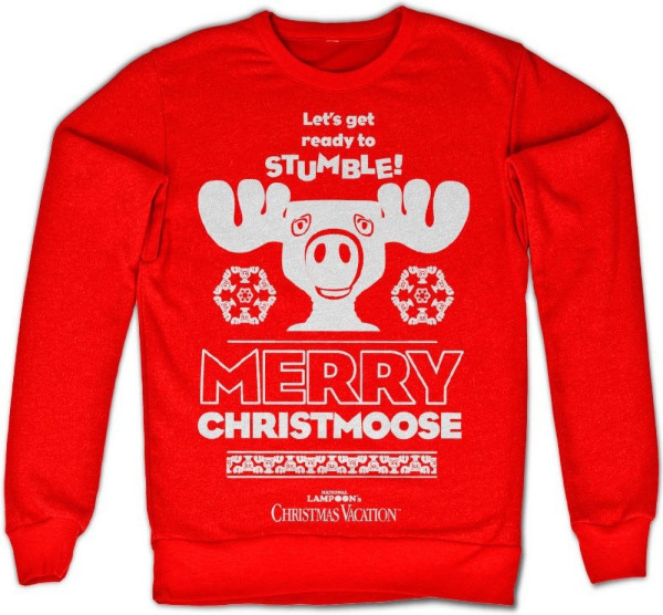 National Lampoon's Christmas Vacation Merry Christmoose Sweatshirt Red