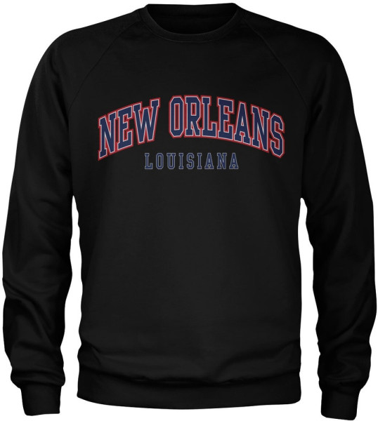 New Orleans Louisiana Sweatshirt Black