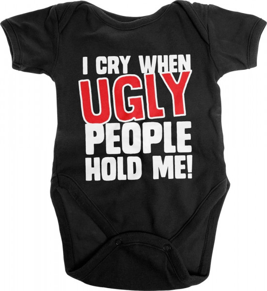 Hybris I Cry When Ugly People Hold Me Baby Body Kinder Black