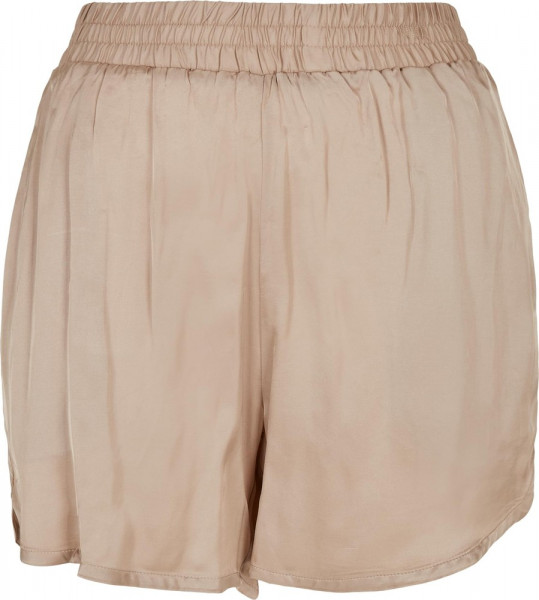 Urban Classics Damen Ladies Viscose Satin Resort Shorts Softtaupe