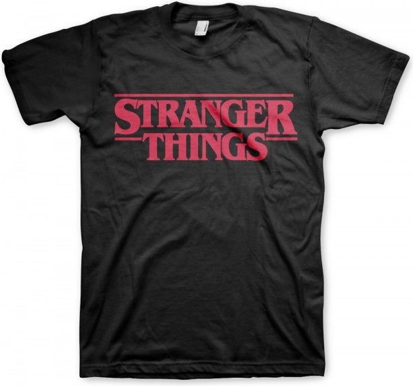 Stranger Things Logo T-Shirt Black