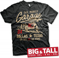 Gas Monkey Garage GMG Go Big Or Go Home Big & Tall T-Shirt Black