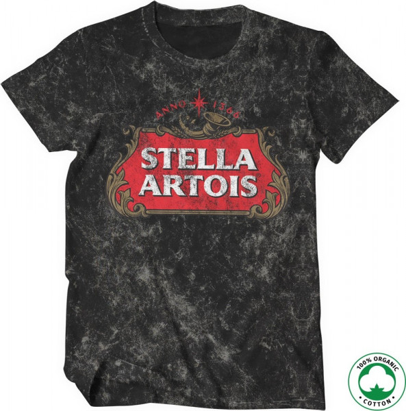 Stella Artois Washed Logo Organic T-Shirt Vintage-Wash