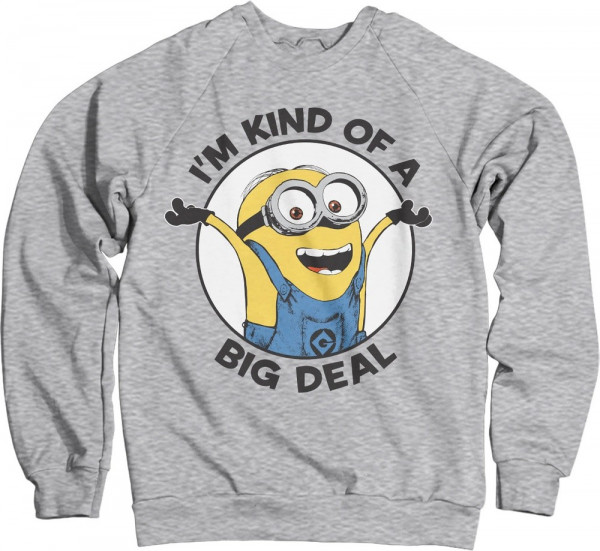 Minions I'm Kind Of A Big Deal Sweatshirt Heather-Grey
