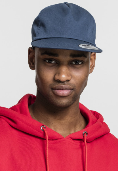 Flexfit Cap Unstructured 5-Panel Snapback Navy Caps Mützen