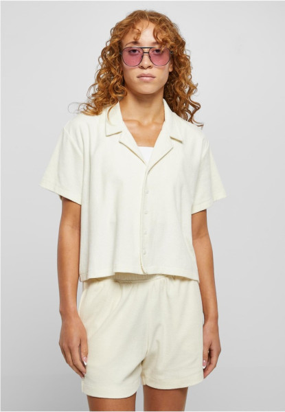 Urban Classics Damen Ladies Towel Resort Shirt