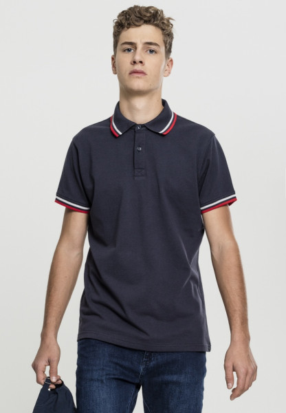 Urban Classics Double Stripe Poloshirt TB2063