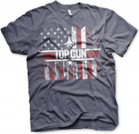 Top Gun America T-Shirt Navy-Heather Top Gun America T-Shirt Navy-Heather