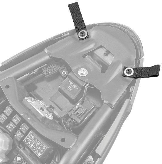 Kriega US-Drypack Montage Kit für Triumph Trident 660 Silber