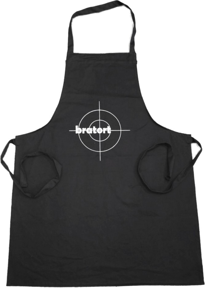 NonBrand Grillschürze bratort NonSport Weiß-70x90 cm - Herren / Unisex