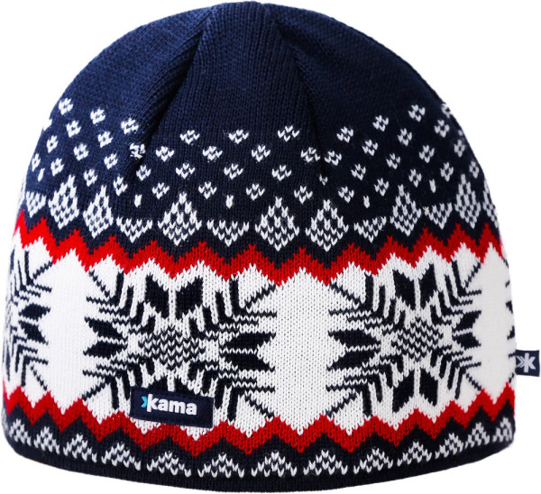 Kama Mütze Pletená Merino A137 Marine 129503