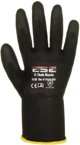 Edge Schutzhandschuh Aus Nylon Mit Pu-Beschichtung, Für Allgemeines Handlingg (Gl120) E-Tech Basic