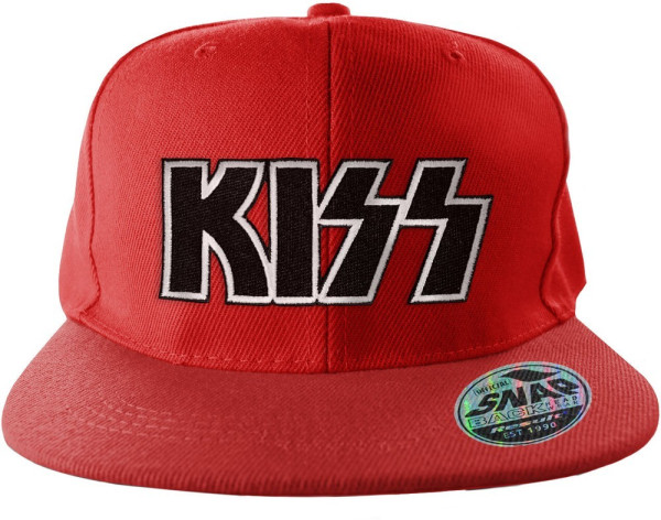Kiss Logo Standard Snapback Cap Red