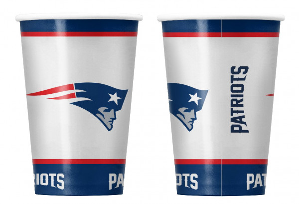 New England Patriots Pappbecher-Set 20 Stk. American Football