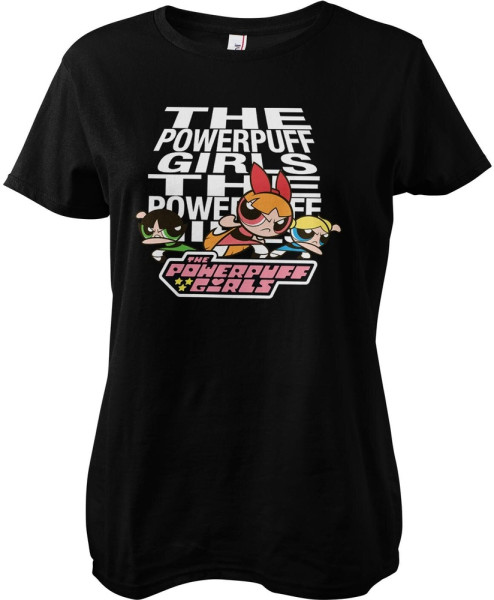 Power Puff Girls Damen T-Shirt Powerpuff Girls Girly Tee WB-5-PPG001-DTF844