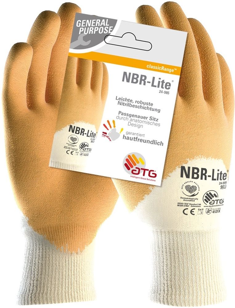 ATG Nitril-Handschuhe (24-985 Hct) (12 Stück) 2571 - Herren / Unisex