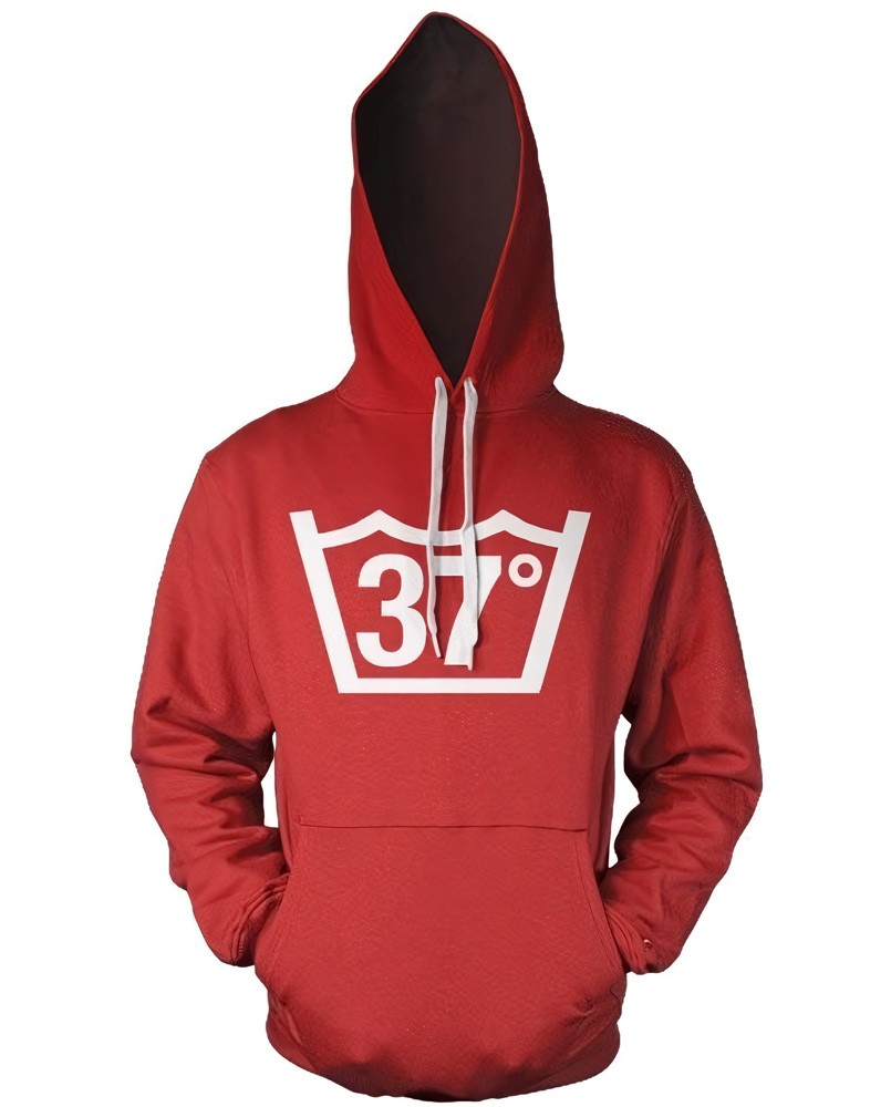 Hybris 37 Celcius Hoodie Rot - Herren / Unisex