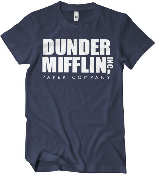 The Office Dunder Mifflin Inc. Logo T-Shirt Navy