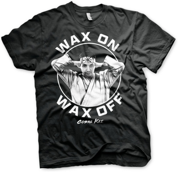 Cobra Kai Wax On Wax Off T-Shirt Black