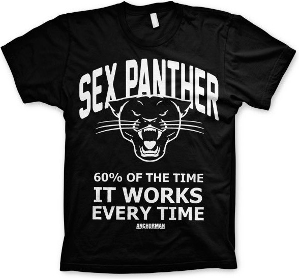 Anchorman Sex Panther T-Shirt Black