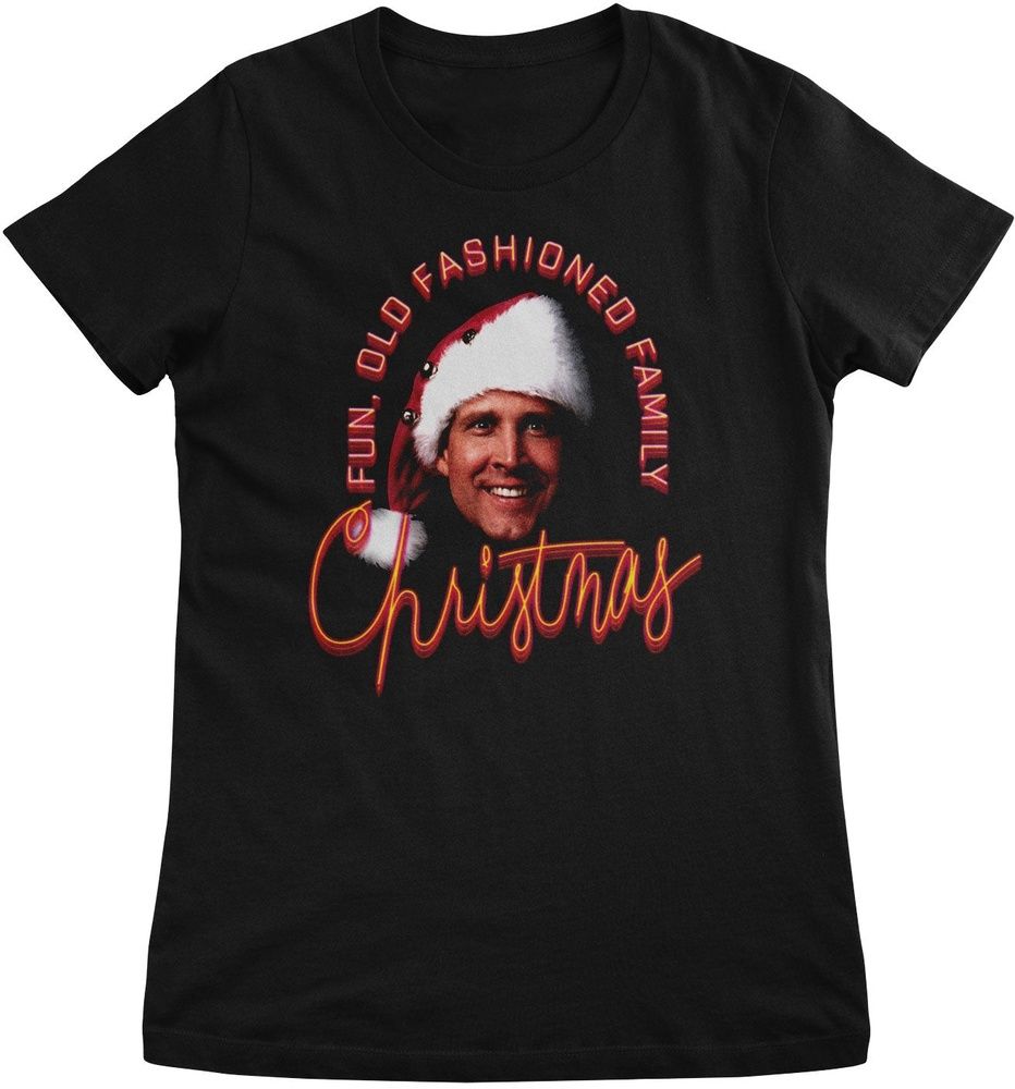 Lampoon's Christmas Damen T-Shirt Fun Old Fashioned Neon Girly Tee WB-1-LCV010 - Damen
