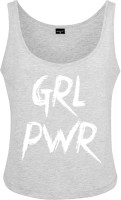Mister Tee Damen Ladies GRL PWR Tank Heather Grey-XL