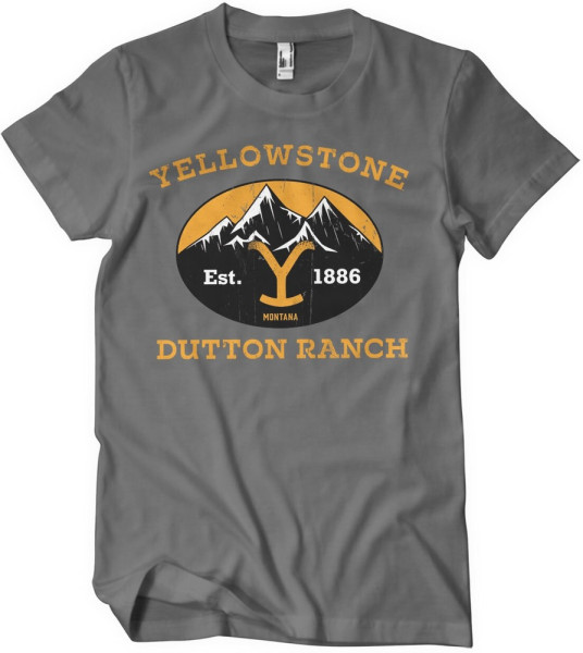 Yellowstone Dutton Ranch Montana Est. 1883 T-Shirt Dark-Grey