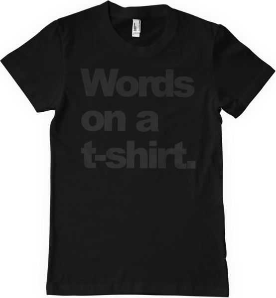 Hybris Words On A T-Shirt Black