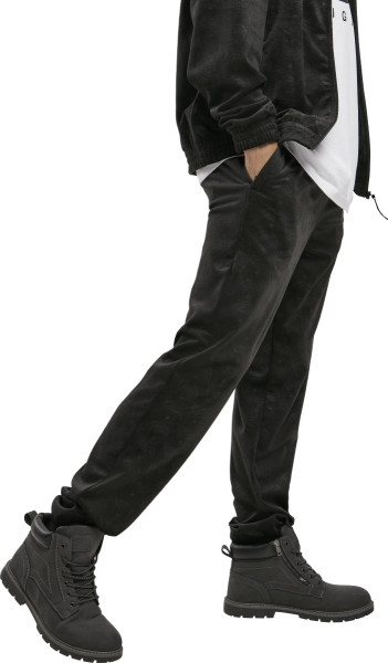 Southpole Hose AOP Velour Pants Black