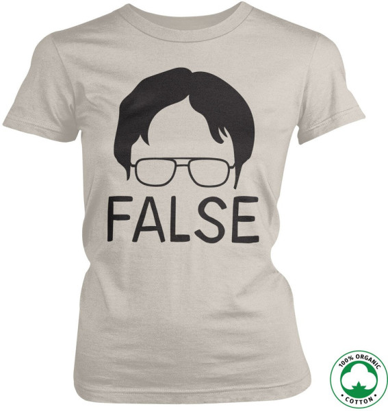 The Office False Organic Girly Tee Damen T-Shirt Off-White